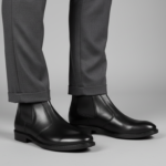 Black premium Chelsea boots for men with sleek design and comfortable fit
