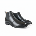 Black premium Chelsea boots for men with sleek design and comfortable fit